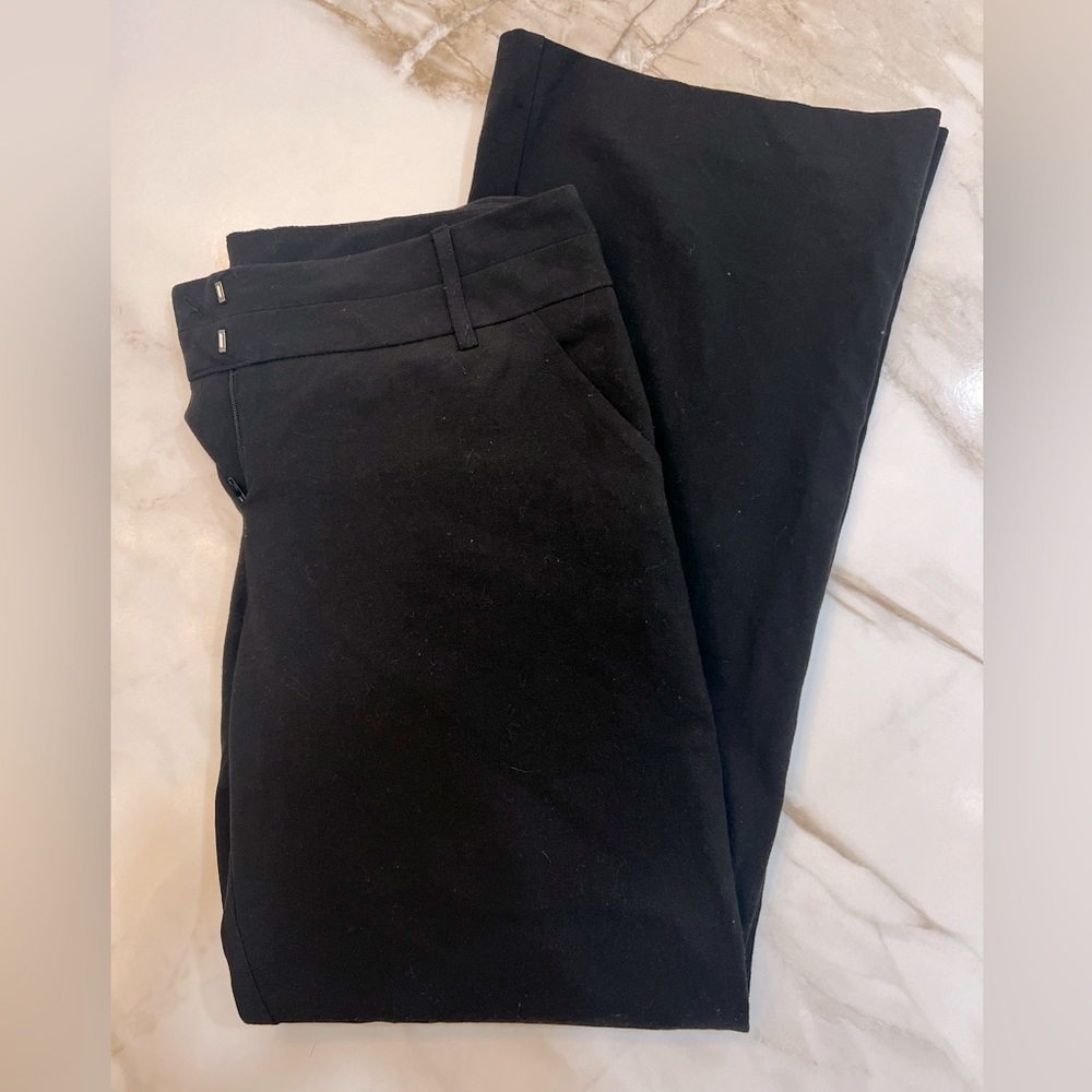SEQUIN HEARTS Flared Trousers - Black Size 7